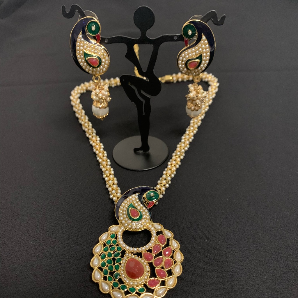 Indian Peacock Jewelry Set 40$